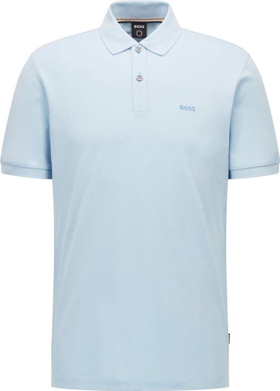 Hugo Boss poloshirt korte mouw lichtblauw