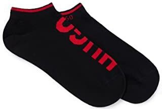 HUGO - Enkelsokken - Katoenmix - Zwart - Set van twee paar