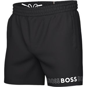 Hugo Boss - Zwembroek - Zwart - Polyester - Boss Opdruk