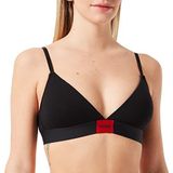 HUGO - Demi Cup BH - Rood/Zwart - Jersey - Verstelbare Bandjes, Zonder Beugel