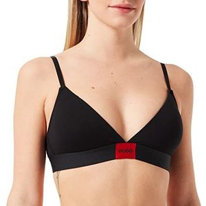 HUGO - Demi Cup BH - Rood/Zwart - Jersey - Verstelbare Bandjes, Zonder Beugel