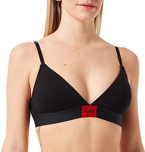 HUGO - Demi Cup BH - Rood/Zwart - Jersey - Verstelbare Bandjes, Zonder Beugel