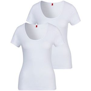 HUGO T-Shirt TWIN (Packung, 2-tlg., 2er-Pack) mit vertikalem Logodruck