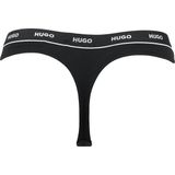 Hugo Boss - Elastische Katoenen String Pack - Ondergoed - Zwart - Set van drie