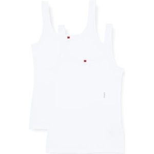 HUGO Twin Vest Tanktop voor dames, 2 stuks, wit 100