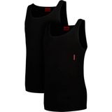 HUGO Tanktops Slim Fit (2-Pack) - Heren Singlets O-hals - Zwart