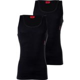 HUGO Tanktops Slim Fit (2-Pack) - Heren Singlets O-hals - Zwart