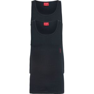 HUGO Tanktops Slim Fit (2-Pack) - Heren Singlets O-hals - Zwart
