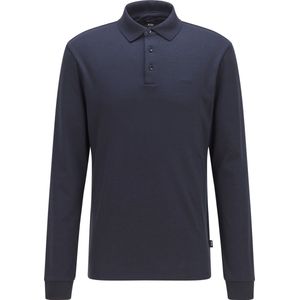 BOSS Black Polo lange mouw Blauw Polo Pado navy 30 10241542 01 5046834