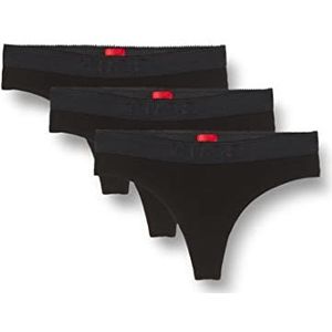 HUGO Triplet Thong Easy damestanga, zwart 1, L, Zwart 1