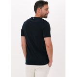 Hugo Boss - T-shirt - Blauw - Katoen - Korte Mouwen