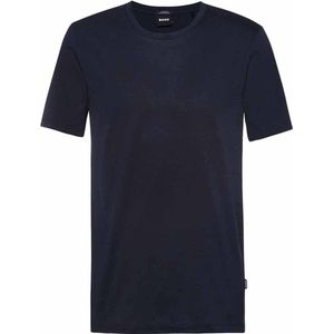 Hugo Boss - T-shirt - Blauw - Katoen - Korte Mouwen