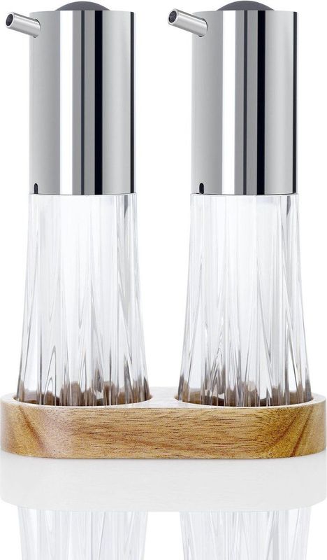 Olie -en Azijn Set met Houder, 75 ml, Acryl - AdHoc | Menage Crystal