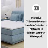 Jockenhöfer Gruppe Boxspringbett Carla, mit Bettkasten, Kaltschaum-Topper und Zierkissen