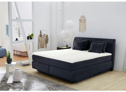Jockenhöfer Gruppe Boxspringbett Carla, mit Bettkasten, Kaltschaum-Topper und Zierkissen