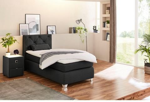 Jockenhöfer Gruppe Boxspringbett Finja, mit Topper und Zierkissen