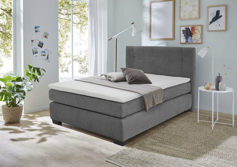 Jockenhöfer Gruppe Boxspringbett »Family, inklusive 7-Zonen-TTFK-Matratzen und Kaltschaumtopper«, erhältlich in den Breiten 120,140 & 180cm