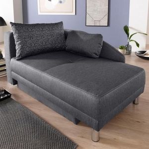 Jockenhöfer Gruppe Recamiere "Roy", Chaiselongue mit Bettfunktion und Bettkasten, inklusive Federkern