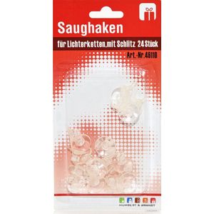 Kleine zuignappen met haakjes - 24x stuks - 2 cm - ophanghaakjes