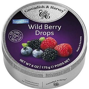 Cavendish & Harvey Zuurtjes - Suikervrij Wild Berry - 9 x 175 Gram