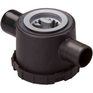 Reich afvoerplug zwart 39 mm met 2 aansl.