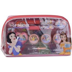 Lip Smacker Disney Princess Essential Make-uptas, make-upset voor meisjes, met glanzende lipgloss en heldere oogschaduw, inclusief beautyaccessoires voor haar en make-up