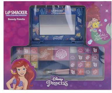 Lip Smacker - Prinses Ariel - Beauty-palet - Cadeauset - Inclusief Lipgloss en Make-up Accessoires