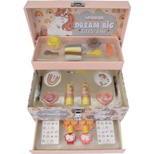 Lip Smacker Beauty Vanity Case, Alles-in-één Make-up Benodigdheden voor Gezicht, Lippen & Nagels voor de Ultieme Creatieve Look van je Kinderen, Haaraccessoires & Applicators Inbegrepen