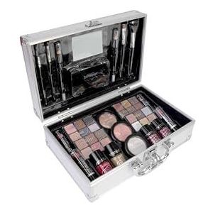 The Color Workshop Bon Voyage Make-upkoffer, professionele make-upset voor ogen, gezicht, nagels en lippen, voor meisjes, jongeren en vrouwen
