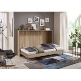 Wimex Schrankbett Juist Schrankklappbett Gästebett horizontal klappbar, 3 Liegeflächen, mit Lattenrost, Made in Germany