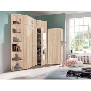 Schrank  1-türig  Multischrank-System ¦ holzfarben ¦ Maße (cm): B: 30 H: 185 T: 54.0 Schränke > Kleiderschränke > Drehtürenschränke - Sconto