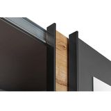 Wimex Schwebetürenschrank "Malmö, Kleiderschrank wahlweise mit oder ohne Spiegel", Kleiderschrank im Industrial Design, 225 oder 270cm breit