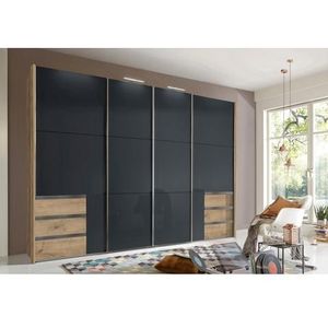 Wimex Zweefdeurkast Level by fresh to go met glazen deuren en synchroon openen