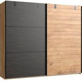 Schwebetürenschrank  Detroit ¦ holzfarben ¦ Maße (cm): B: 250 H: 218 T: 65.0 Schränke > Kleiderschränke > Schwebetürenschränke - Sconto