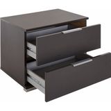 Nachtschrank  Easy Plus A ¦ schwarz ¦ Maße (cm): B: 52 H: 40 T: 38.0 Kommoden & Sideboards > Nachttische - Sconto