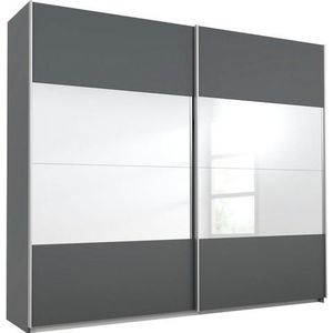Kledingkast - Grijs Metallic - Aluminium - Linnen-Look Licht