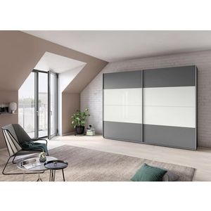 rauch Schwebetürenschrank »Quadra Bestseller Schlafzimmerschrank in vielen Breiten«, Kleiderschrank Garderobenschrank Schrank mit Glaselementen