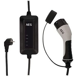 AEG Auto Laadkabel Type 2 naar Schuko - 16A / 230V - mobiele thuislader - 7 meter