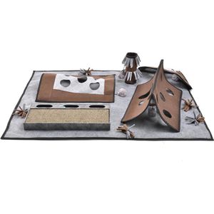 Canadiancat Company Activity Carpet Coleen - Speelkleed voor katten - 90 x 110 x 27,5 cm