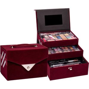 Zmile Cosmetics Make-up Koffer Velvety Dark Berry 74-delig