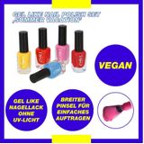 ZMILE COSMETICS Gel-Nagellack Gel Like Nail Polish Set 'Summer Vacation', 5-tlg.
