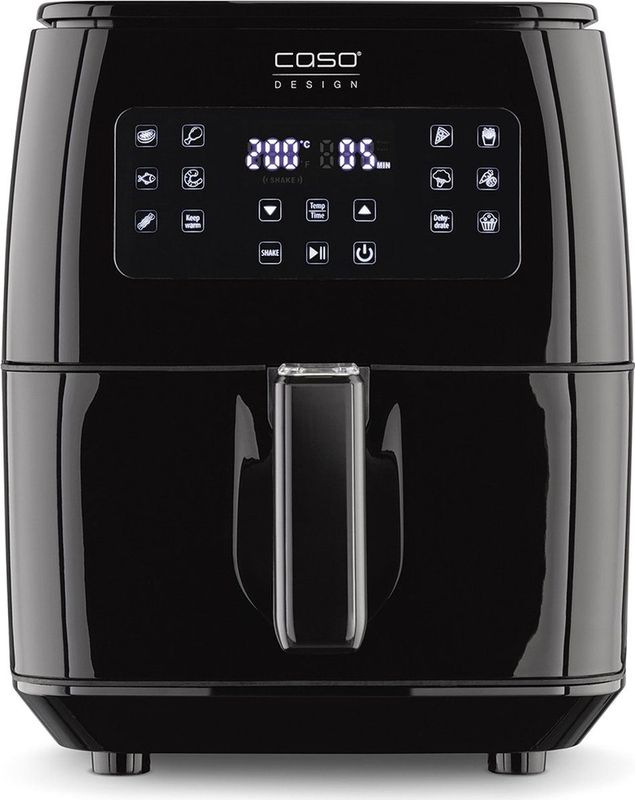 Caso Design AF 600 XL Heißluftfritteuse - Schwarz, 6L Korbvolumen