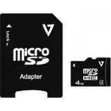 Micro SD-Kaart V7 VAMSDH4GCL4R-2E 4 GB