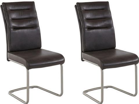 HELA Esszimmerstuhl »Paula Freischwinger«, (Set), 2 St., Microfaser, mit Echtedelstahlgestell, 2 oder 4 Stück