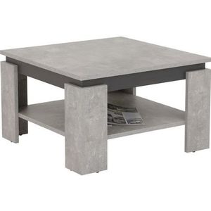 Apollo Salontafel, houtmateriaal, beton/antraciet, 68 x 68 x 41 cm