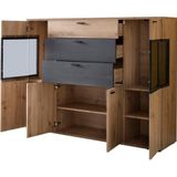 Atnalta Buffet-Schrank 155x40 cm-Artisan/gefeuertes Holz