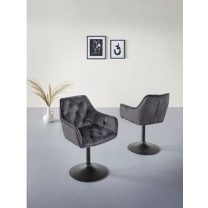 Apollo BIRTE stoel, gelegeerd staal, antraciet, 49 x 62 x 83 cm