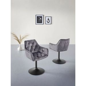 Apollo BIRTE stoel, gelegeerd staal, grijs, 49 x 62 x 83 cm