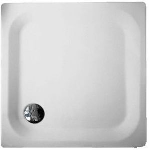 Bette Super Vlak Douchebak Plaatstaal 100x90x3.5cm Rechthoekig Wit 1660-000
