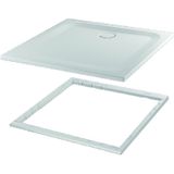 Bette douchebak super vlak 90x80x2,5 cm, wit